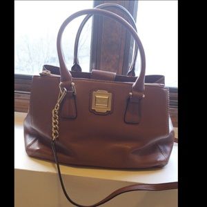 Brown leather Calvin Klein bag